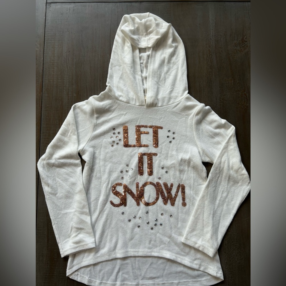 Sequin girls sweater